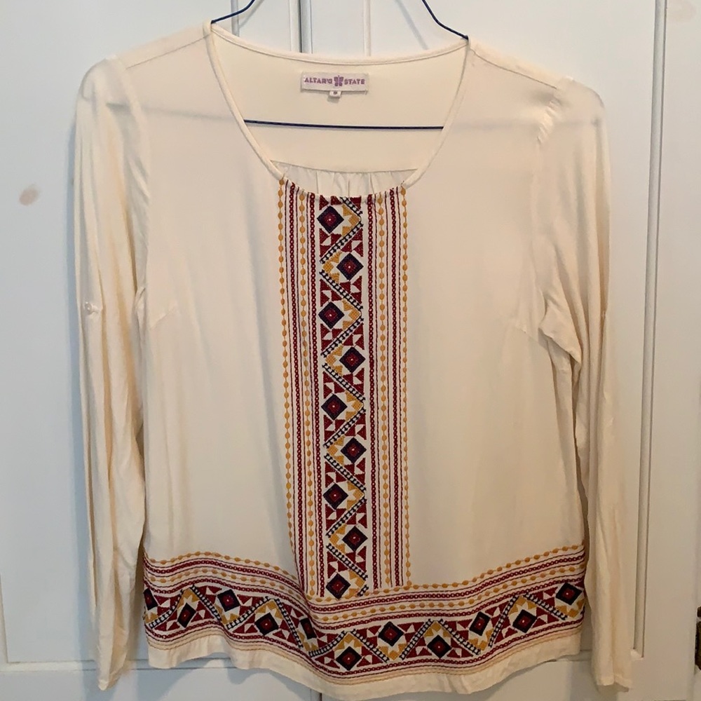Embroidered top